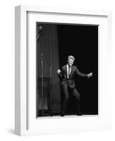 Johnny Hallyday on the Famous Olympia's Stage, Paris, 1960'S-Marcel Begoin-Framed Photographic Print