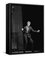 Johnny Hallyday on the Famous Olympia's Stage, Paris, 1960'S-Marcel Begoin-Framed Stretched Canvas