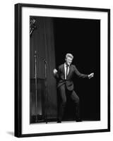Johnny Hallyday on the Famous Olympia's Stage, Paris, 1960'S-Marcel Begoin-Framed Photographic Print