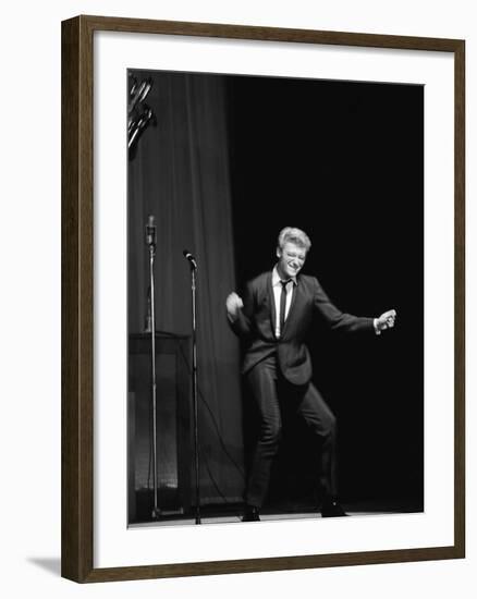 Johnny Hallyday on the Famous Olympia's Stage, Paris, 1960'S-Marcel Begoin-Framed Photographic Print