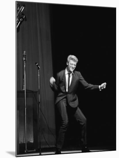 Johnny Hallyday on the Famous Olympia's Stage, Paris, 1960'S-Marcel Begoin-Mounted Photographic Print