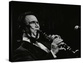 Johnny Mince Playing His Clarinet, Stevenage, Hertfordshire, 1984-Denis Williams-Stretched Canvas