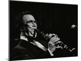 Johnny Mince Playing His Clarinet, Stevenage, Hertfordshire, 1984-Denis Williams-Mounted Photographic Print