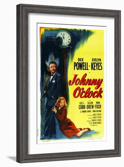 Johnny O'Clock-null-Framed Art Print