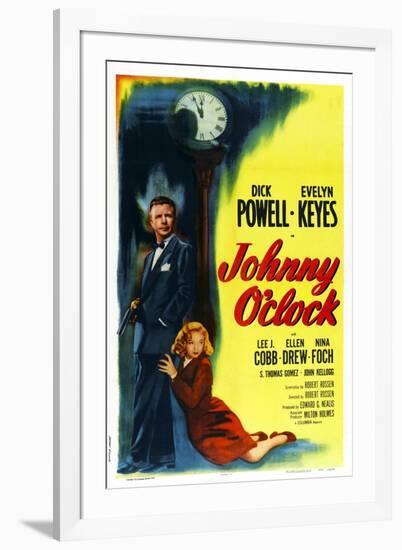 Johnny O'Clock-null-Framed Art Print