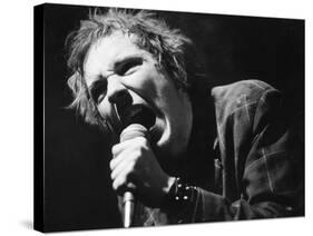 Johnny Rotten Sings-Associated Newspapers-Stretched Canvas