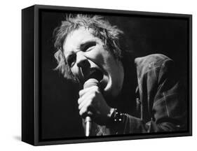 Johnny Rotten Sings-Associated Newspapers-Framed Stretched Canvas