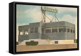 Johnny's Diner-null-Framed Stretched Canvas