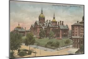 Johns Hopkins Hospital, Baltimore, Maryland-null-Mounted Art Print