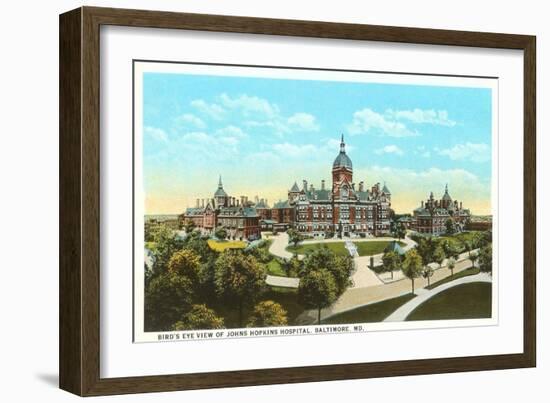 Johns Hopkins Hospital, Baltimore, Maryland-null-Framed Art Print