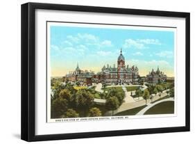 Johns Hopkins Hospital, Baltimore, Maryland-null-Framed Art Print