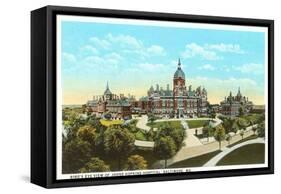 Johns Hopkins Hospital, Baltimore, Maryland-null-Framed Stretched Canvas