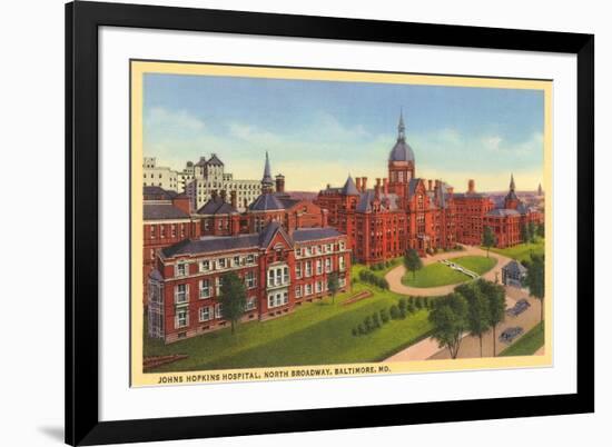 Johns Hopkins Hospital, Baltimore-null-Framed Art Print