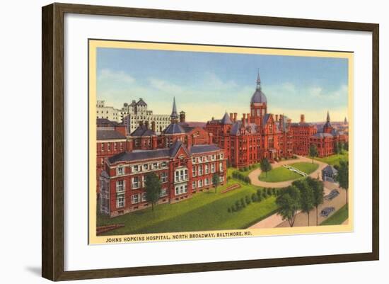 Johns Hopkins Hospital, Baltimore-null-Framed Art Print