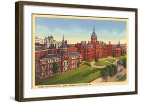 Johns Hopkins Hospital, Baltimore-null-Framed Art Print