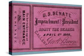 Johnson Impeachment Ticket-David J. Frent-Stretched Canvas