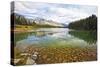 Johnson Lake Scenic, Banff, Canada-George Oze-Stretched Canvas