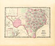 Johnson's Map of Texas-Johnson-Art Print