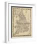 Johnson's Map of England & Wales-null-Framed Art Print