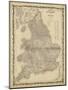 Johnson's Map of England & Wales-null-Mounted Art Print