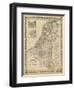 Johnson's Map of Holland & Belgium-null-Framed Art Print