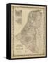 Johnson's Map of Holland & Belgium-null-Framed Stretched Canvas