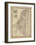 Johnson's Map of Holland & Belgium-null-Framed Art Print