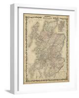 Johnson's Map of Scotland-null-Framed Art Print