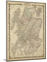 Johnson's Map of Scotland-null-Mounted Art Print