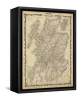 Johnson's Map of Scotland-null-Framed Stretched Canvas