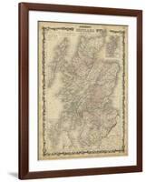 Johnson's Map of Scotland-null-Framed Art Print