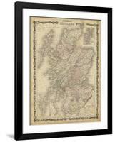 Johnson's Map of Scotland-null-Framed Art Print