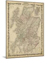 Johnson's Map of Scotland-null-Mounted Art Print