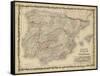 Johnson's Map of Spain & Portugal-null-Framed Stretched Canvas