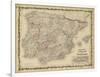 Johnson's Map of Spain & Portugal-null-Framed Art Print