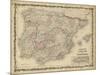 Johnson's Map of Spain & Portugal-null-Mounted Art Print