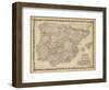 Johnson's Map of Spain & Portugal-null-Framed Art Print