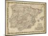 Johnson's Map of Spain & Portugal-null-Mounted Art Print