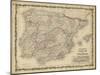Johnson's Map of Spain & Portugal-null-Mounted Art Print