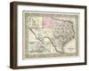 Johnson's Map of Texas-Johnson-Framed Art Print