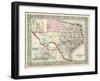 Johnson's Map of Texas-Johnson-Framed Art Print