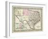 Johnson's Map of Texas-Johnson-Framed Art Print