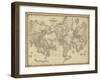 Johnson's Map of the World-null-Framed Art Print