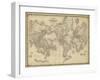 Johnson's Map of the World-null-Framed Art Print