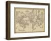 Johnson's Map of the World-null-Framed Art Print