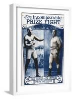 Johnson vs Jeffries, 1910-null-Framed Giclee Print