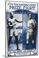 Johnson vs Jeffries, 1910-null-Mounted Giclee Print