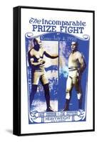 Johnson Vs. Jeffries "The Incomparable Prize Fight"-null-Framed Stretched Canvas