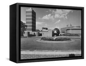 Johnson Wax Building-Frank Lloyd Wright-Framed Stretched Canvas