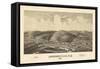 Johnsonville, New York - Panoramic Map-Lantern Press-Framed Stretched Canvas